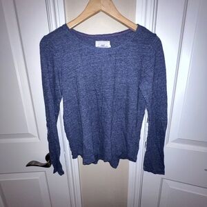 Blue Long Sleeve Top